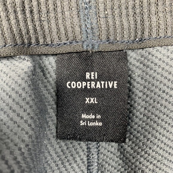 REI CO-OP Long Way Home Shorts Mens XXL Gray Soft Athletic Elastic Waist - Picture 3 of 9